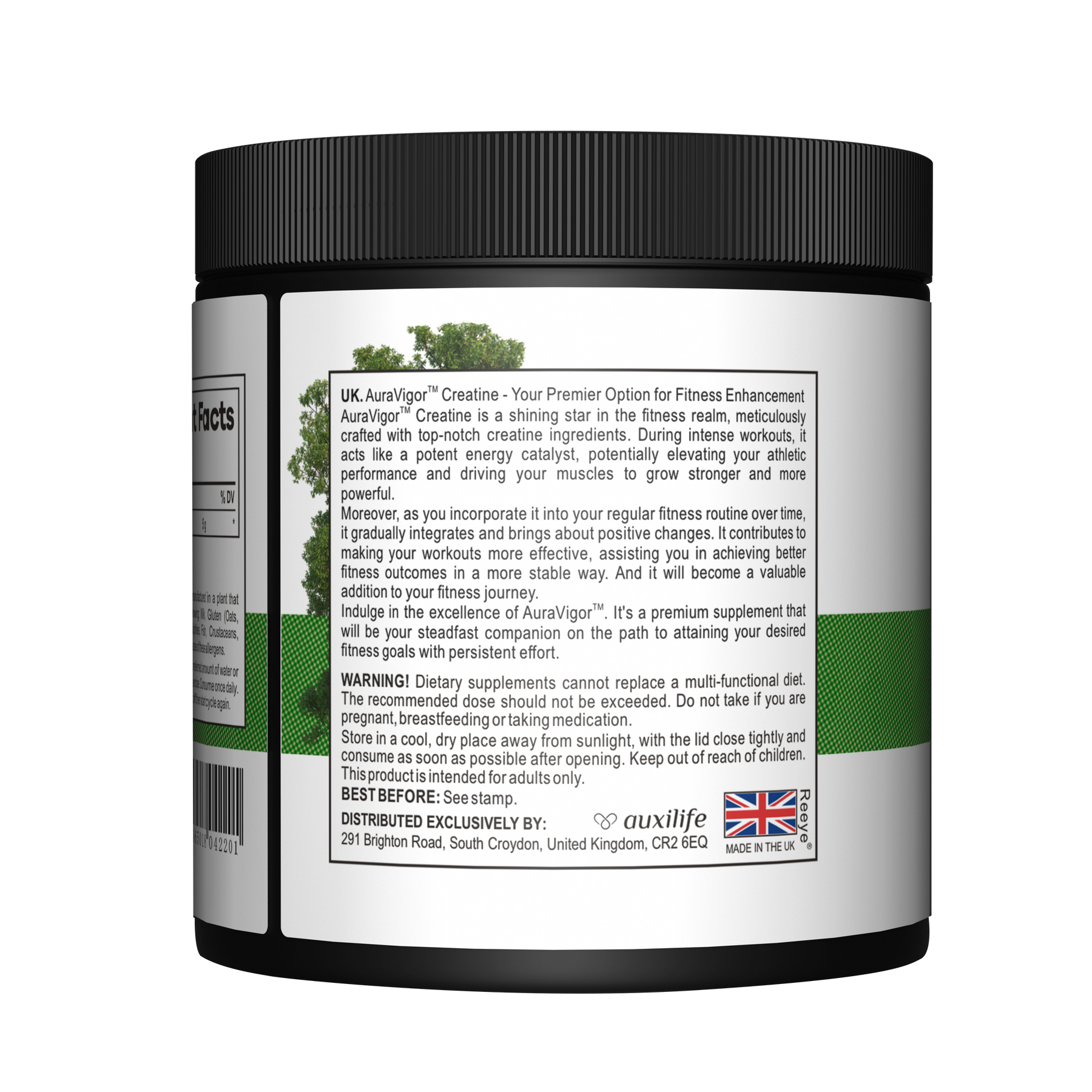 AuraVigor Creatine Unflavoured product image 3